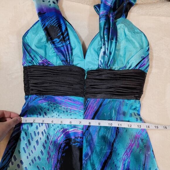 Vintage Dancing Queen U.S.A. Prom Evening‎ Dress - Size Small - Picture 6 of 8